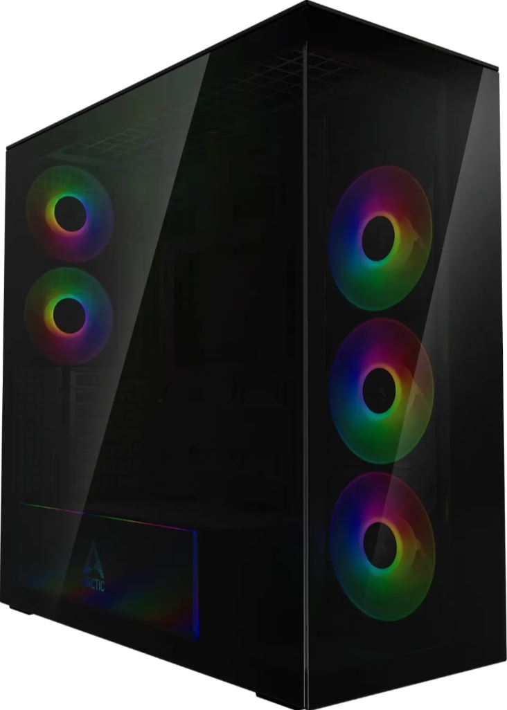 Arctic Xtender Black Glasfenster ohne GPU mount retail