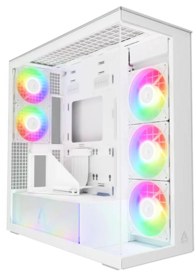 Arctic Xtender white Transparent Glasfenster mit GPU mount retail