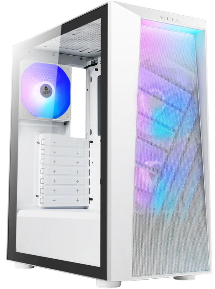AZZA Sentinel 203A-01W Miditower White 3xARGB Lüfter retail
