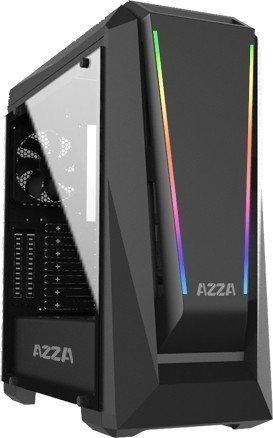 AZZA Chroma 410A GAMING Miditower black 1xDigital RGB-Lüfter retail