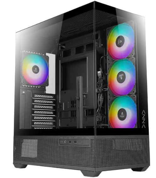 AZZA Tiara 501B Miditower black 4xARGB Lüfter retail