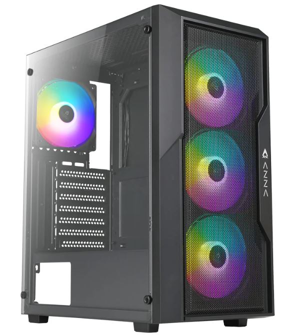 AZZA Fighter 290 Miditower black 4xARGB Lüfter retail
