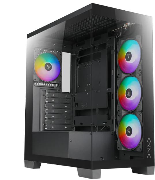 AZZA Cove 570B Miditower black 4xARGB Lüfter retail