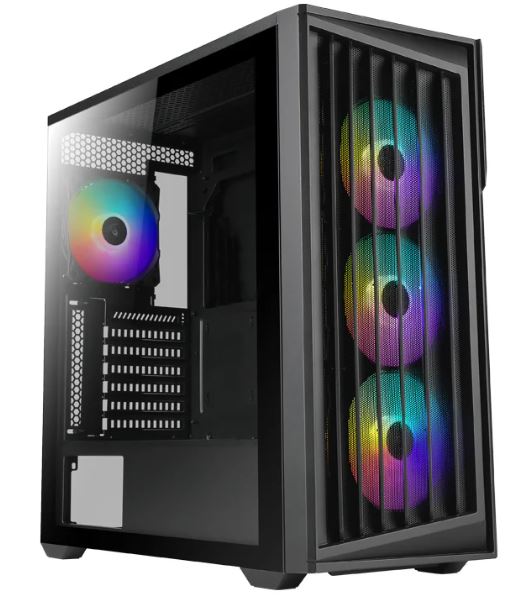 AZZA Torrent 490 Miditower black 4xARGB Lüfter retail