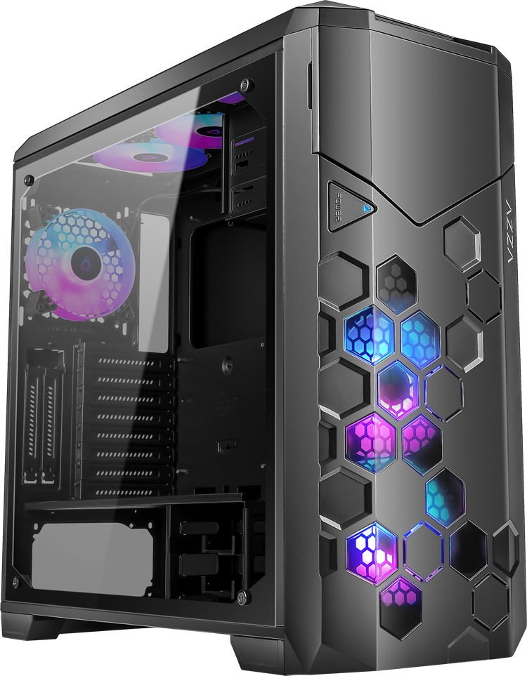 AZZA STORM 6000B V1 GAMING ARGB Bigitower black retail
