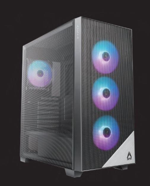 AZZA Aero 480 GAMING Miditower 4xARGB-Lüfter retail