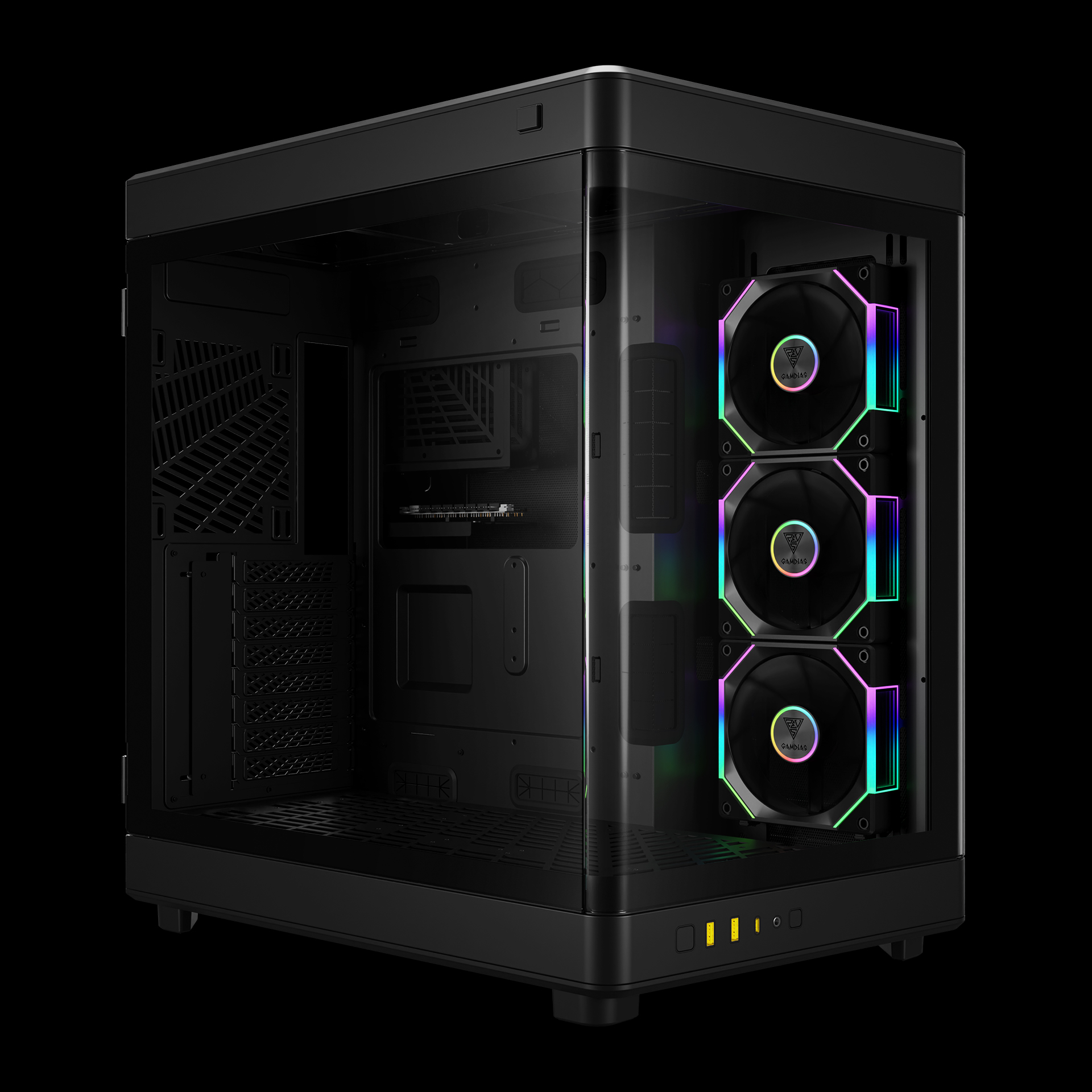 Gamdias NESO P1 PRO BK GAMING Fulltower Black retail
