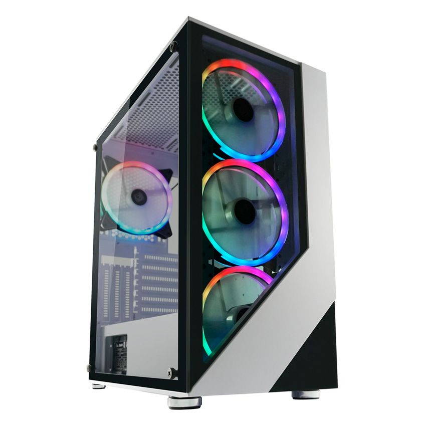 LC-Power Gehäuse Gaming 803W-ON Lucidd_X RGB white retail