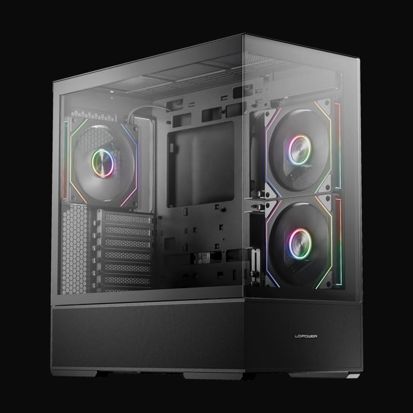 LC-Power Gehäuse Gaming LC-812B-ON Onyx Vision Black retail