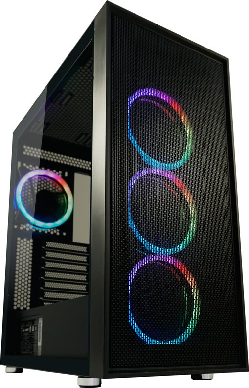 LC-Power Gehäuse Gaming 802B-ON Black_Wanderer_X RGB black retail