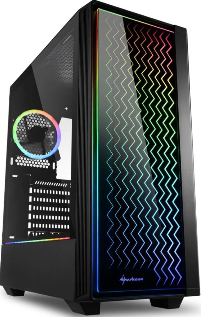 Sharkoon Gehäuse RGB LIT 200 ATX Glasfenster retail