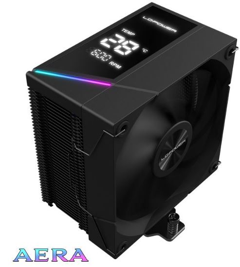 LC-Power AERA Serie LC-CC-120-DB6 Display 120mm CPU Lüfter retail