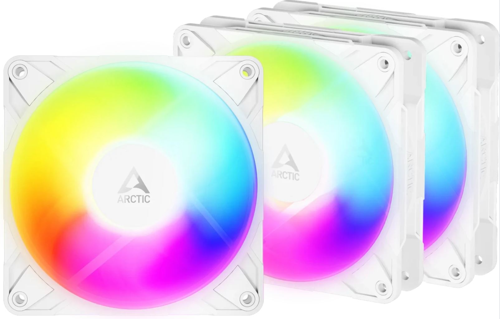 Arctic P12 Pro Reverse Gehäuselüfter A-RGB White 3 Pack retail
