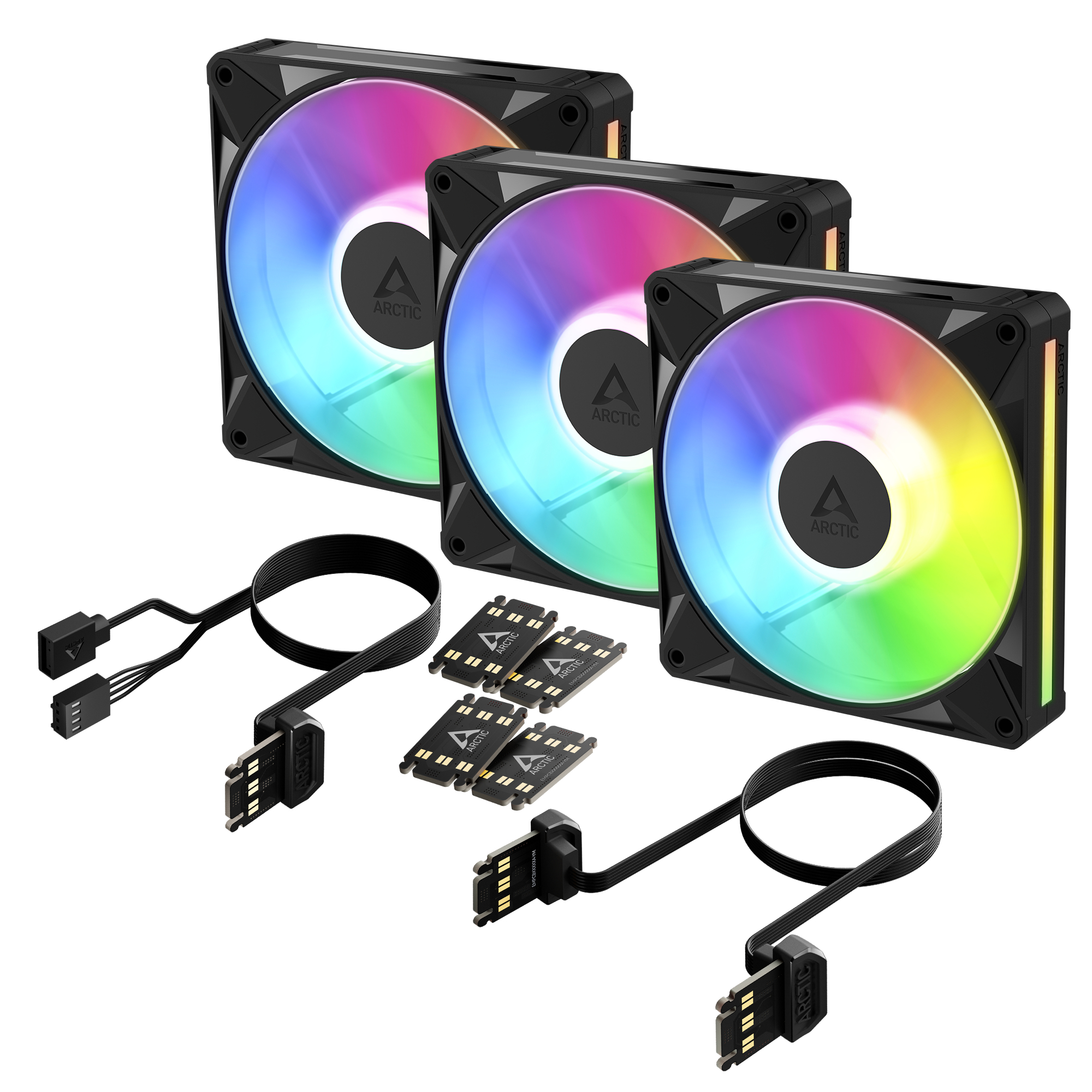 Arctic P14 BioniX Gehäuselüfter ARGB Daisy Chain Black 3Pack retail
