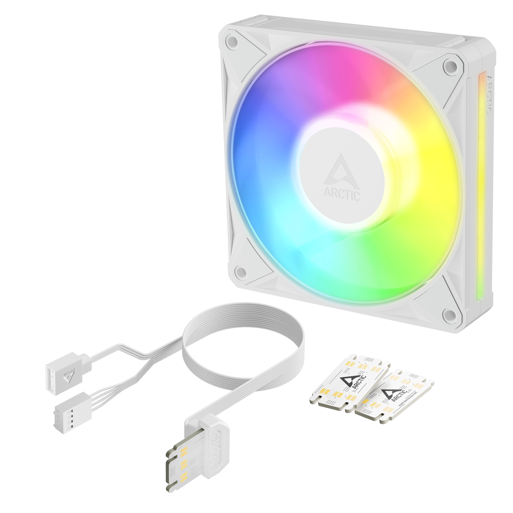 Arctic P12 BioniX Gehäuselüfter ARGB Daisy Chain White retail