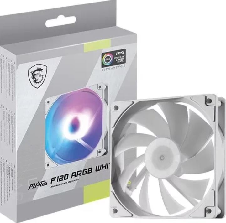 MSI MAG F120 ARGB White Gehäuselüfter Single Pack