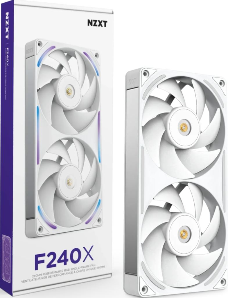 NZXT F280X RGB Lüfter Single White 2x140mm RF-U28PN-W1 retail