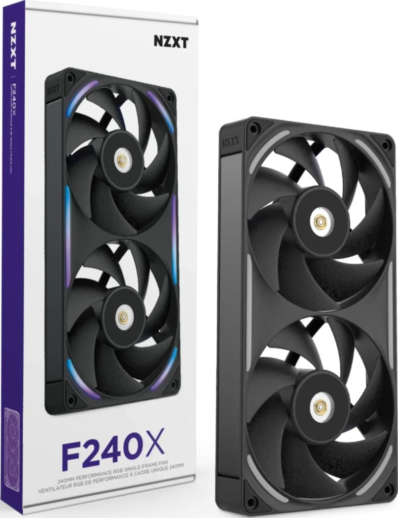 NZXT F280X RGB Lüfter Single Black 2x140mm RF-U28PN-B1 retail