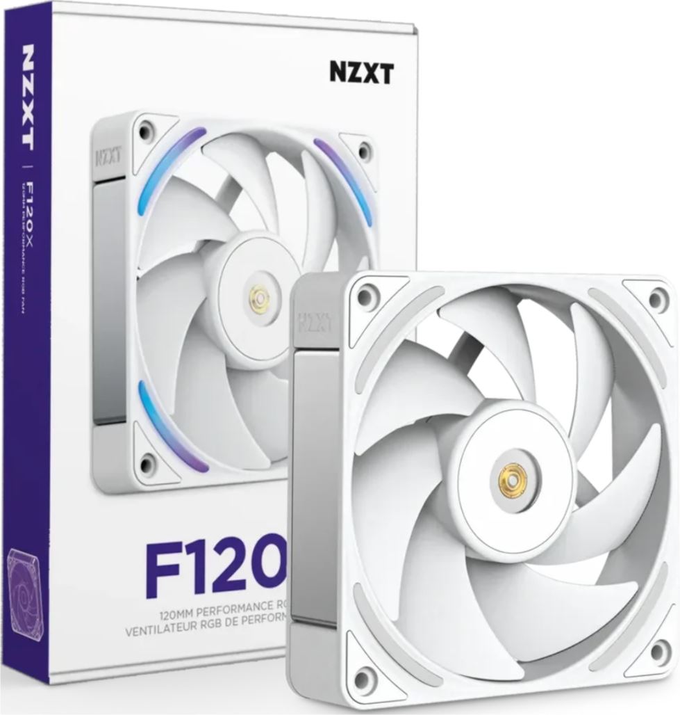 NZXT F120X RGB Lüfter Single White 120mm RF-U12PN-W1 retail