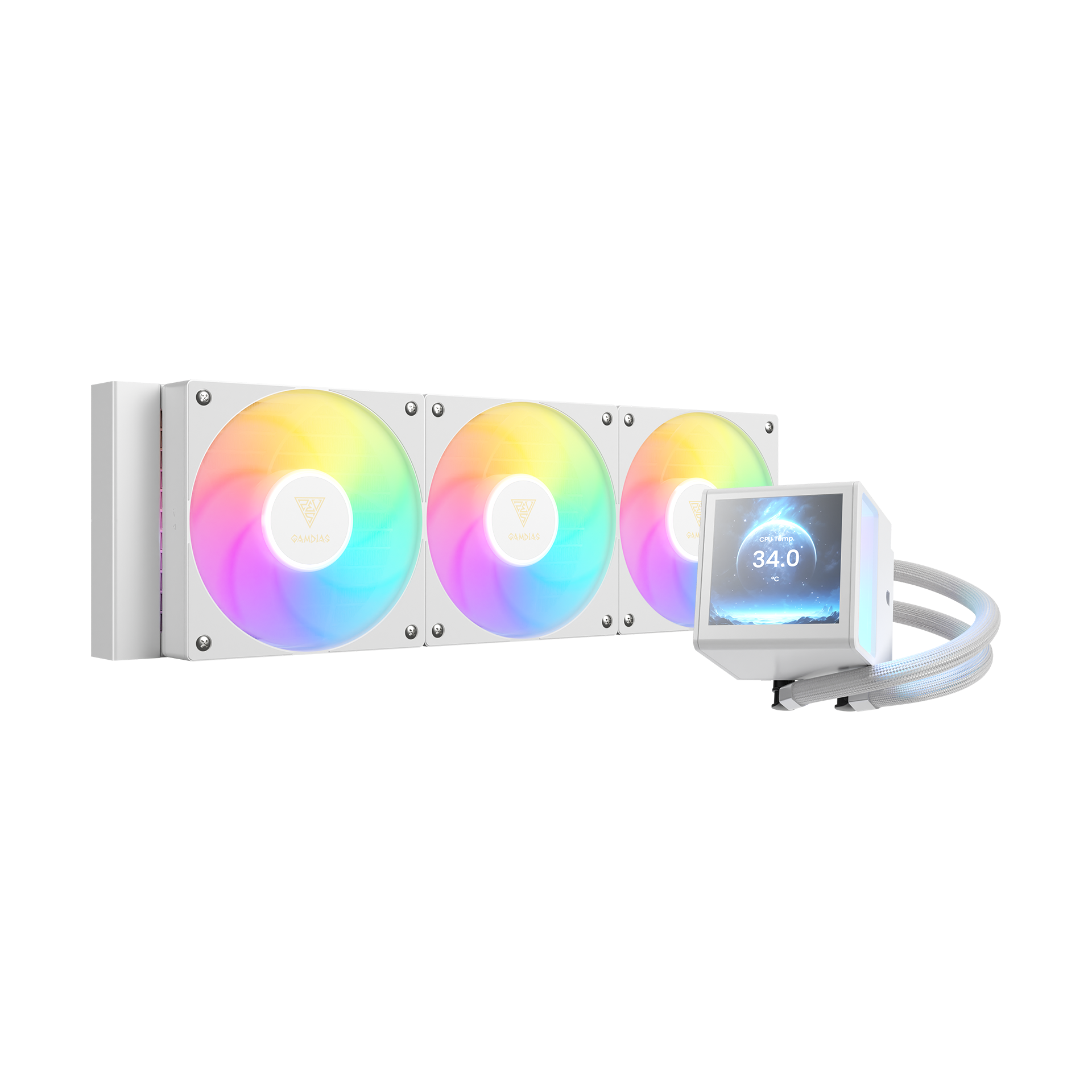 Gamdias Liquid Kühler Chione P5-360 WH Wakü White retail