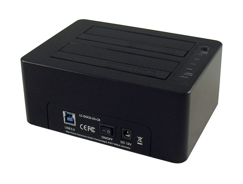 LC-Power LC-DOCK-U3-CR USB3.0 Dual Bay Docking/Cardreader