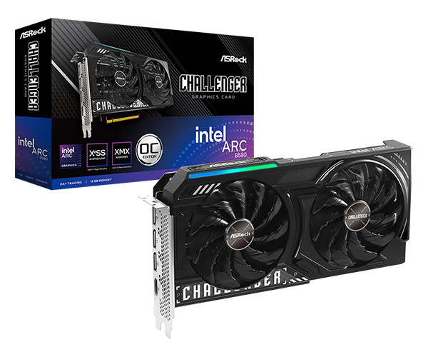 ASROCK Intel ARC B580 Challenger 12GB Intel VGA Card retail