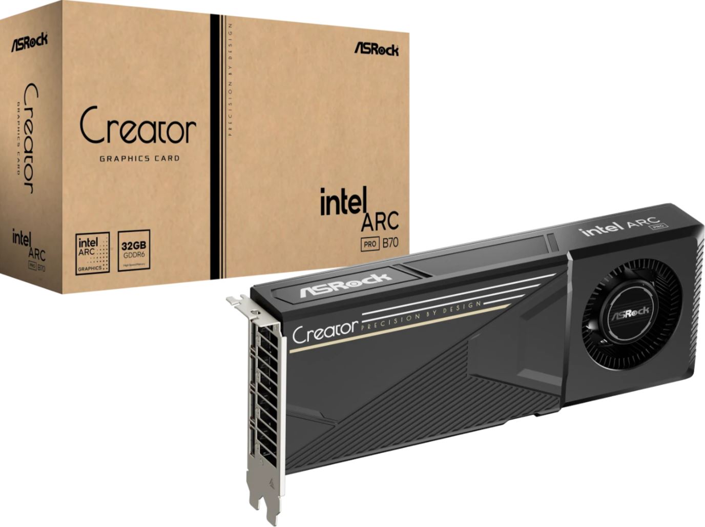 ASROCK Intel ARC Pro B70 Creator 32GB GDDR6 retail