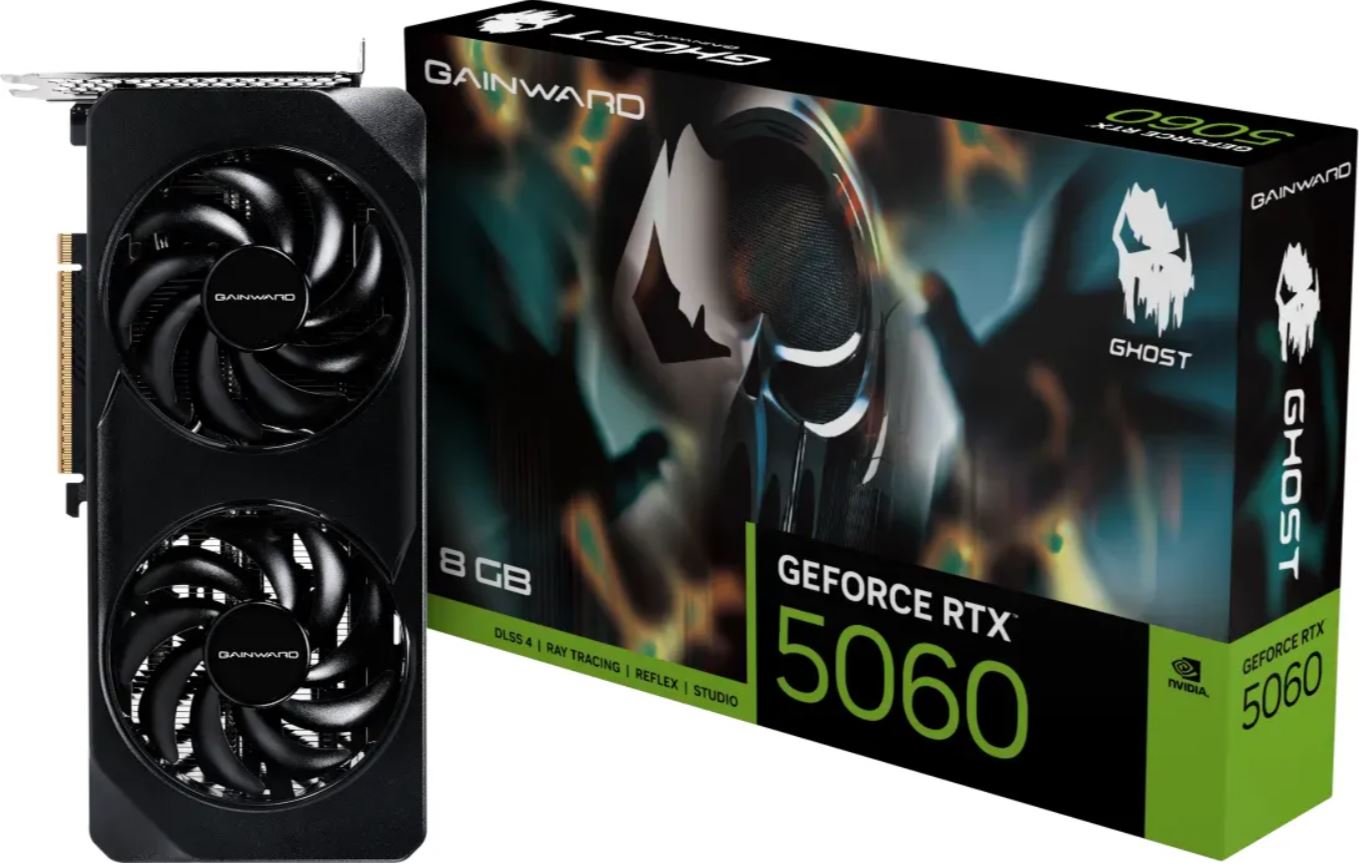 Gainward RTX5060 Ghost 8GB GDDR7 NE75060019P1-GB2063B retail