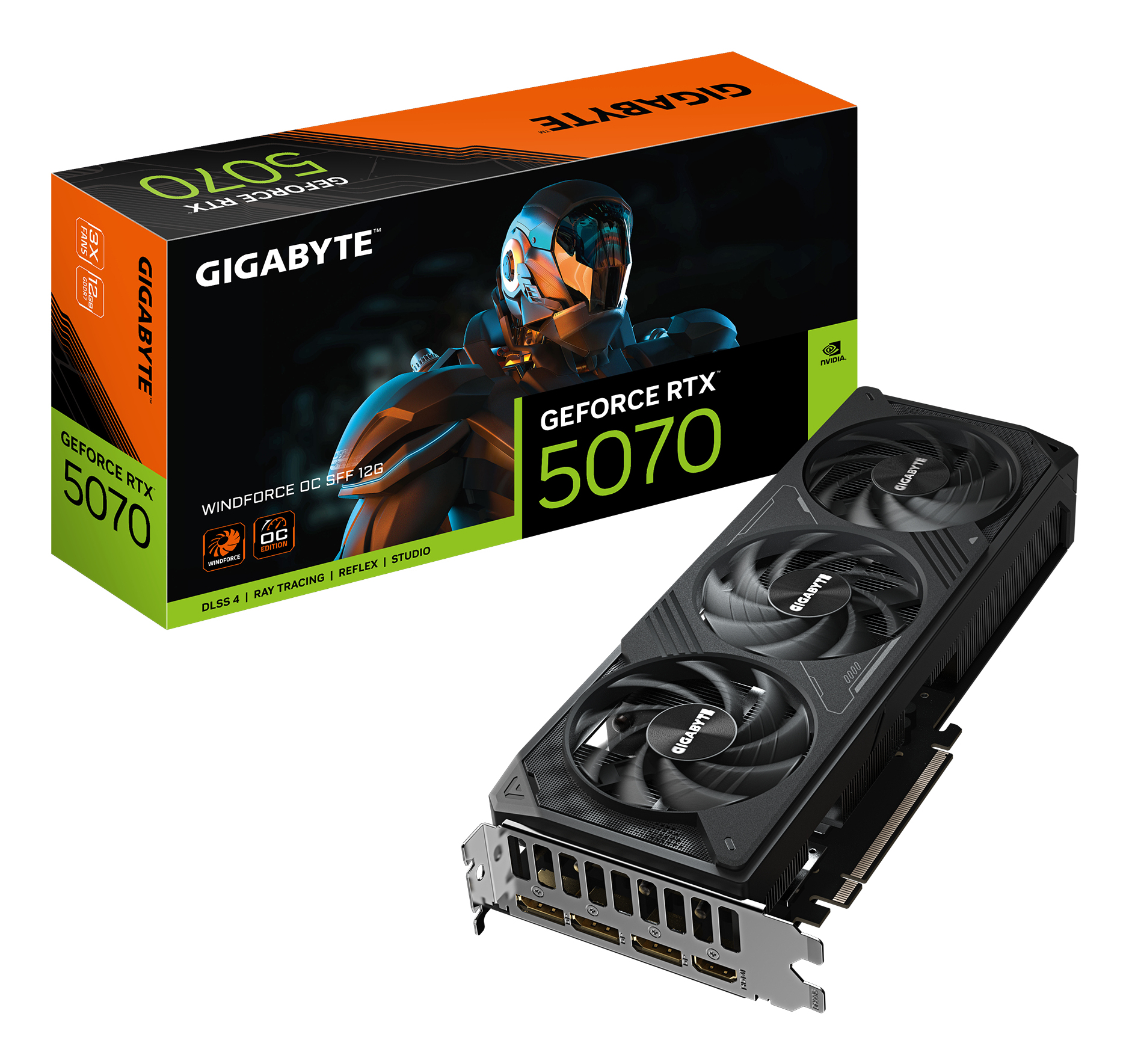 Gigabyte RTX5070 Windforce OC 12GB GDDR7 retail