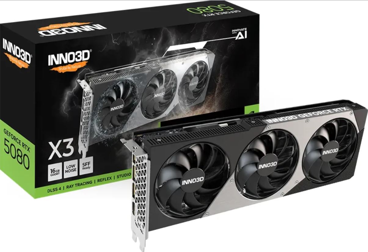 INNO3D RTX5080 X3 16GB GDDR7 retail