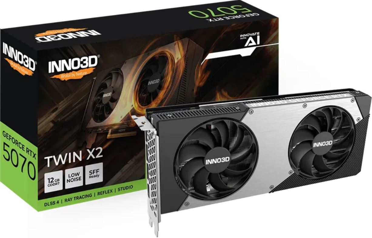 INNO3D RTX5070 TWIN X2 12GB GDDR7 N50702-12D7-195064N retail