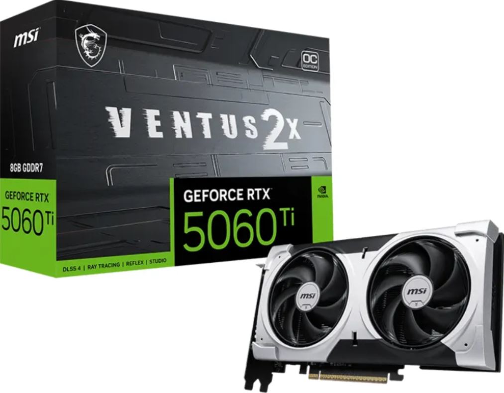 MSI RTX5060Ti Ventus 2X Plus OC 8GB GDDR7 V536-001R retail