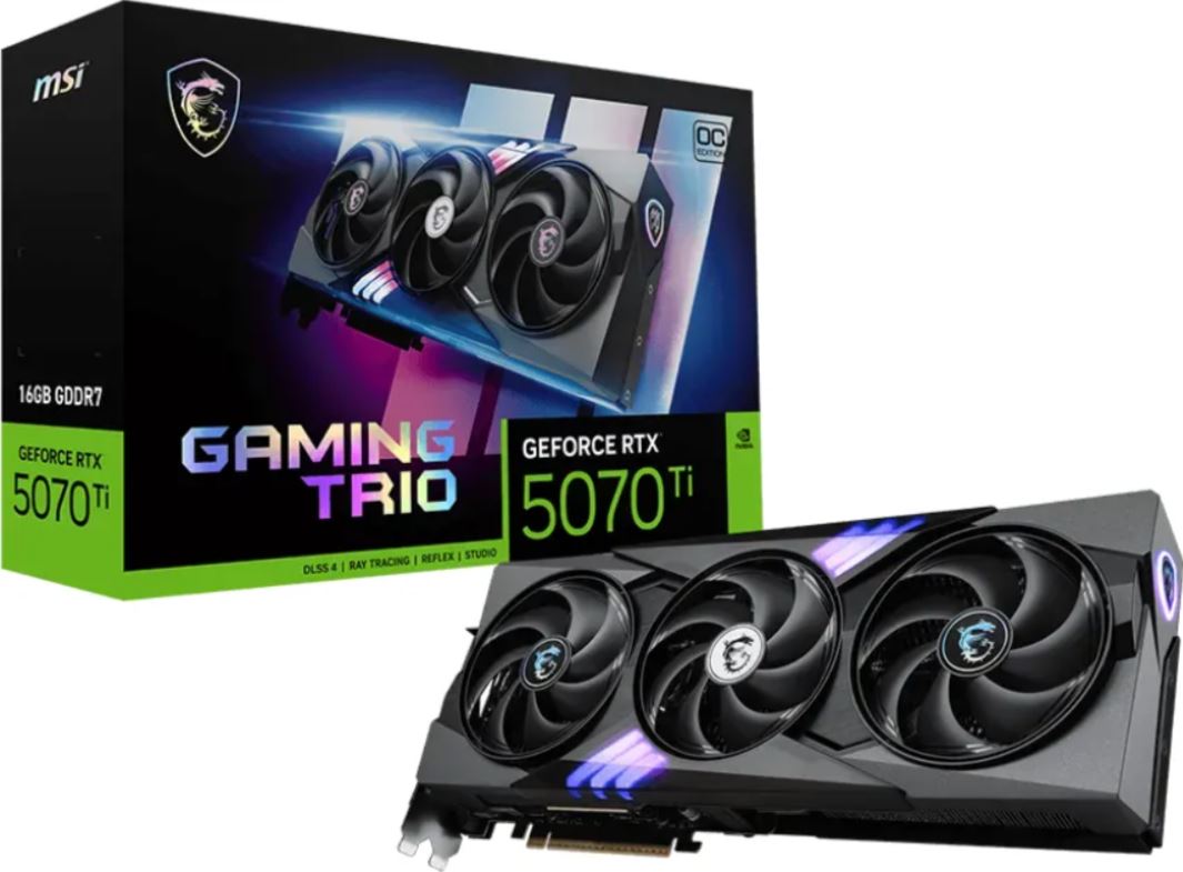 MSI RTX5070Ti Gaming Trio OC 16GB GDDR7 V531-240R retail