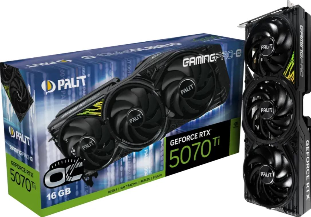 Palit RTX5070Ti GamingPro-S OC 16GB GDDR7 retail