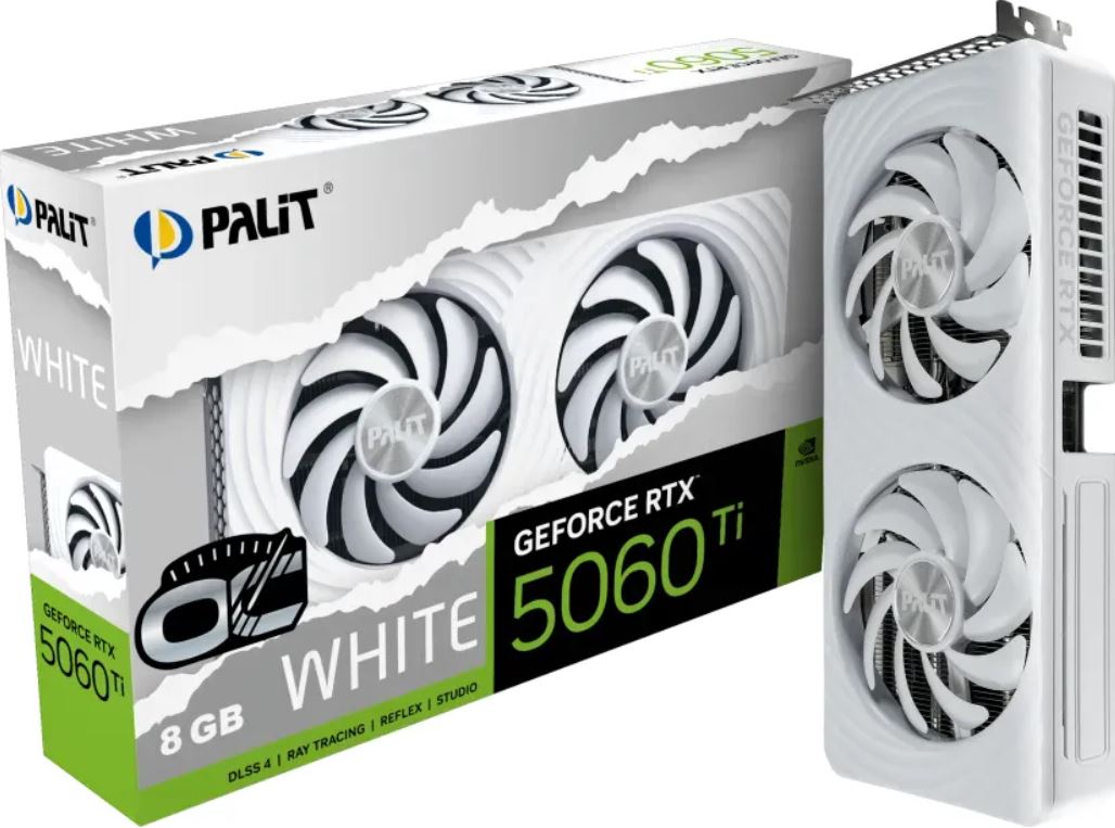 Palit RTX5060Ti WHITE OC 8GB GDDR7 NE7506TU19P1-GB2062M retail