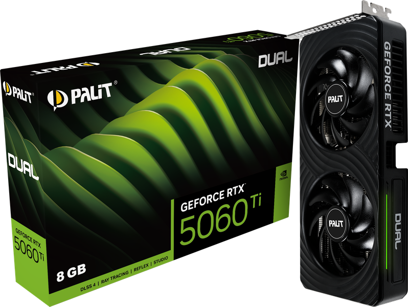 Palit RTX5060Ti Dual 8GB GDDR7 NE7506T019P1-GB2062D retail