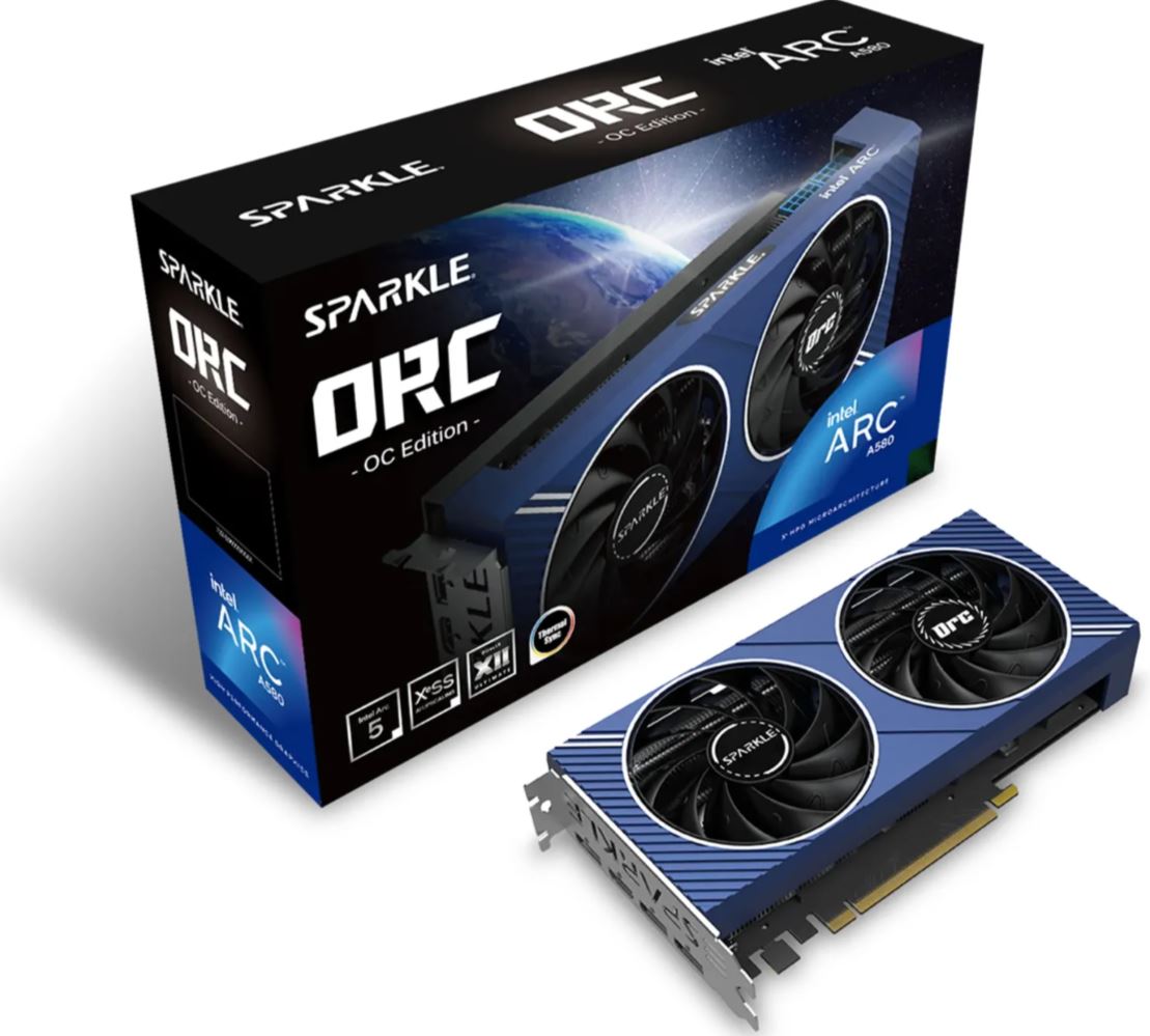 Sparkle Intel ARC A580 8GB ORC GDDR6 VGA Card retail