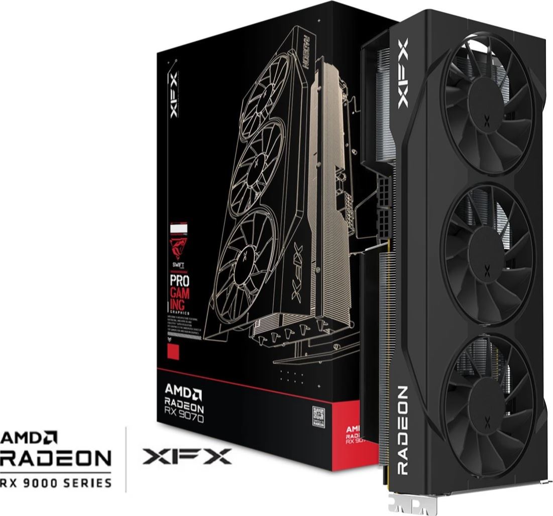 XFX RX 9070GRE Triple-Fan 12GB OC DDR6 Black retail