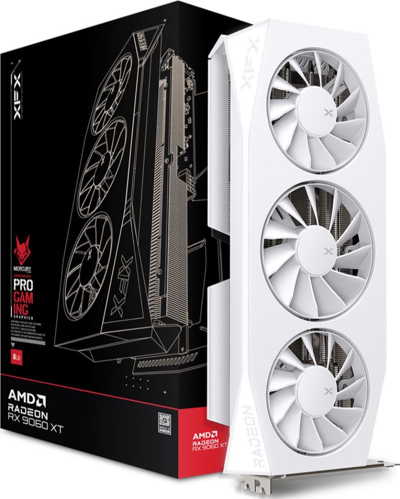 XFX RX 9060XT Mercury Gaming OC White 16GB GDDR6 retail