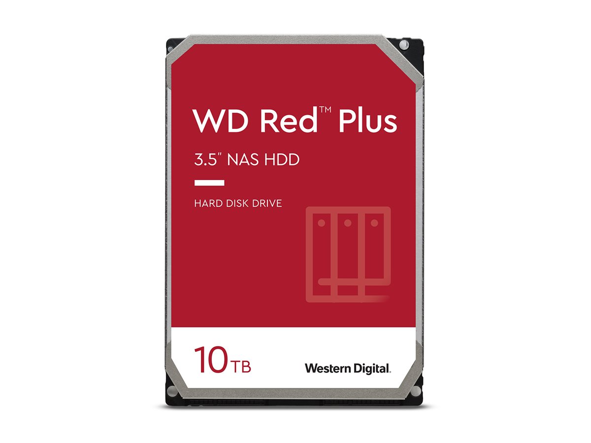 HDD 3,5" 10TB WD RED PLUS NAS 7200rpm 512MB WD100EFGX retail