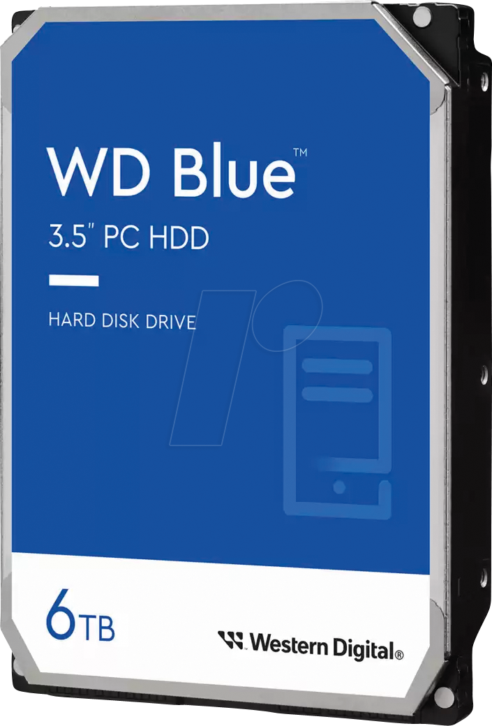 HDD 3,5" 6TB WD BLUE 5400rpm 256MB WD60EZAX retail