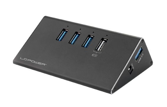 LC-Power LC-HUB-ALU-2B-4 4-Port black aktive retail