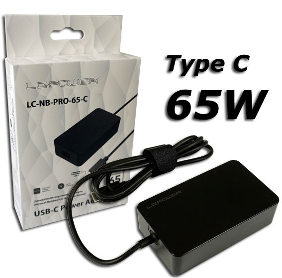 LC-Power Notebook Netzteil LC-NB-PRO-65-C 65W 18,5-20V