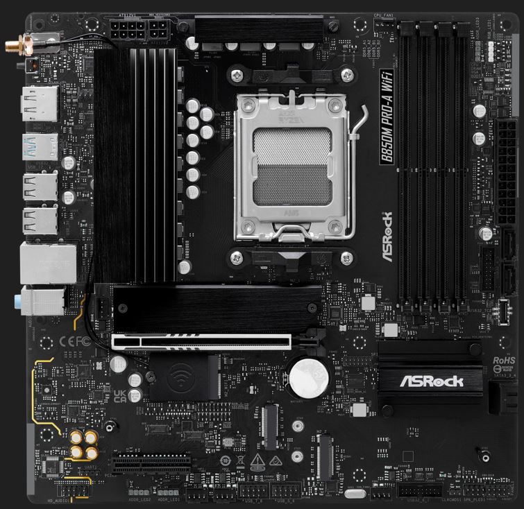 ASROCK B850M Pro-A WiFi DDR5 AM5 90-MXBR9-A0UAYZ retail