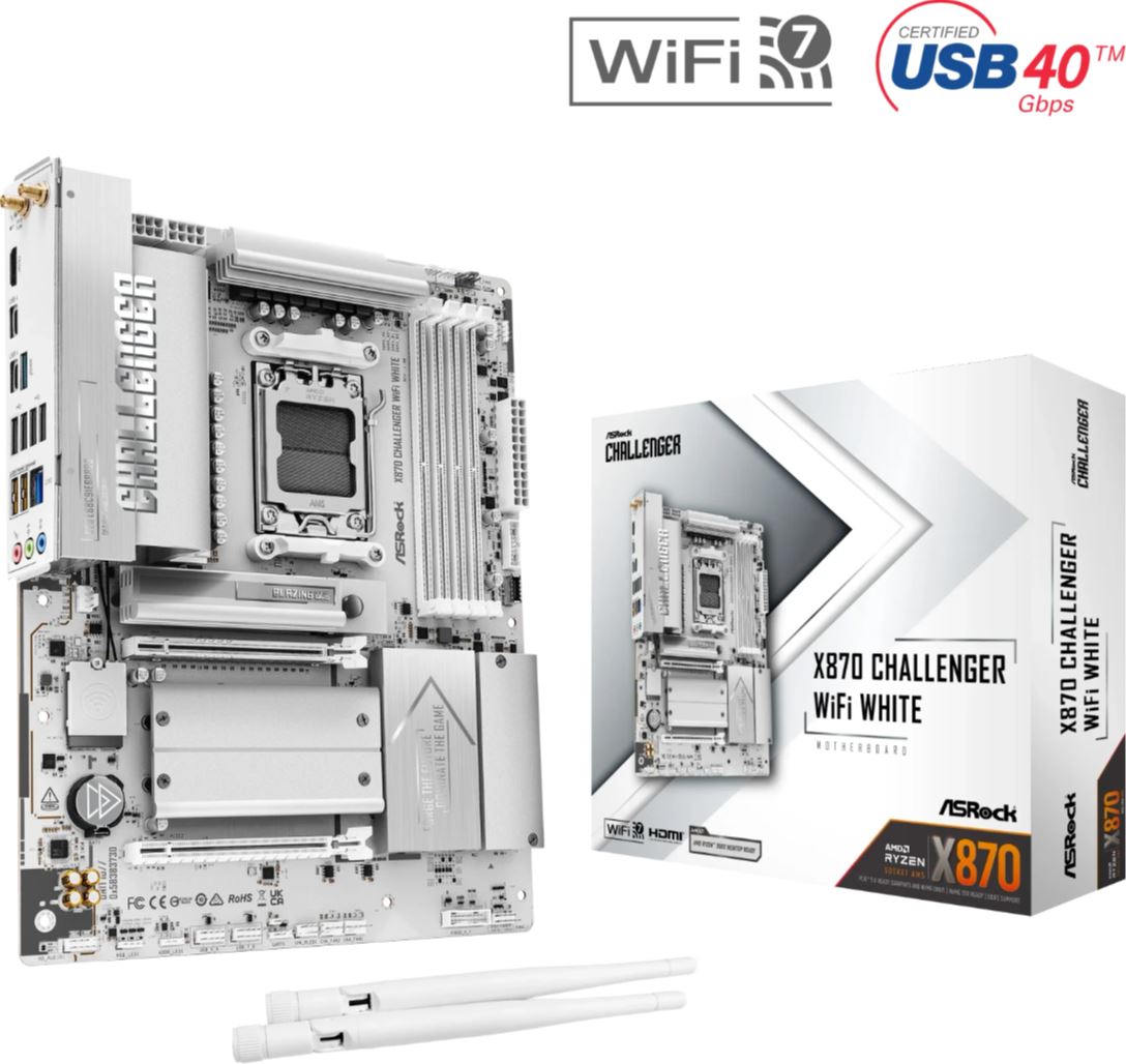ASROCK X870 Challenger WiFi7 White DDR5 AM5 retail