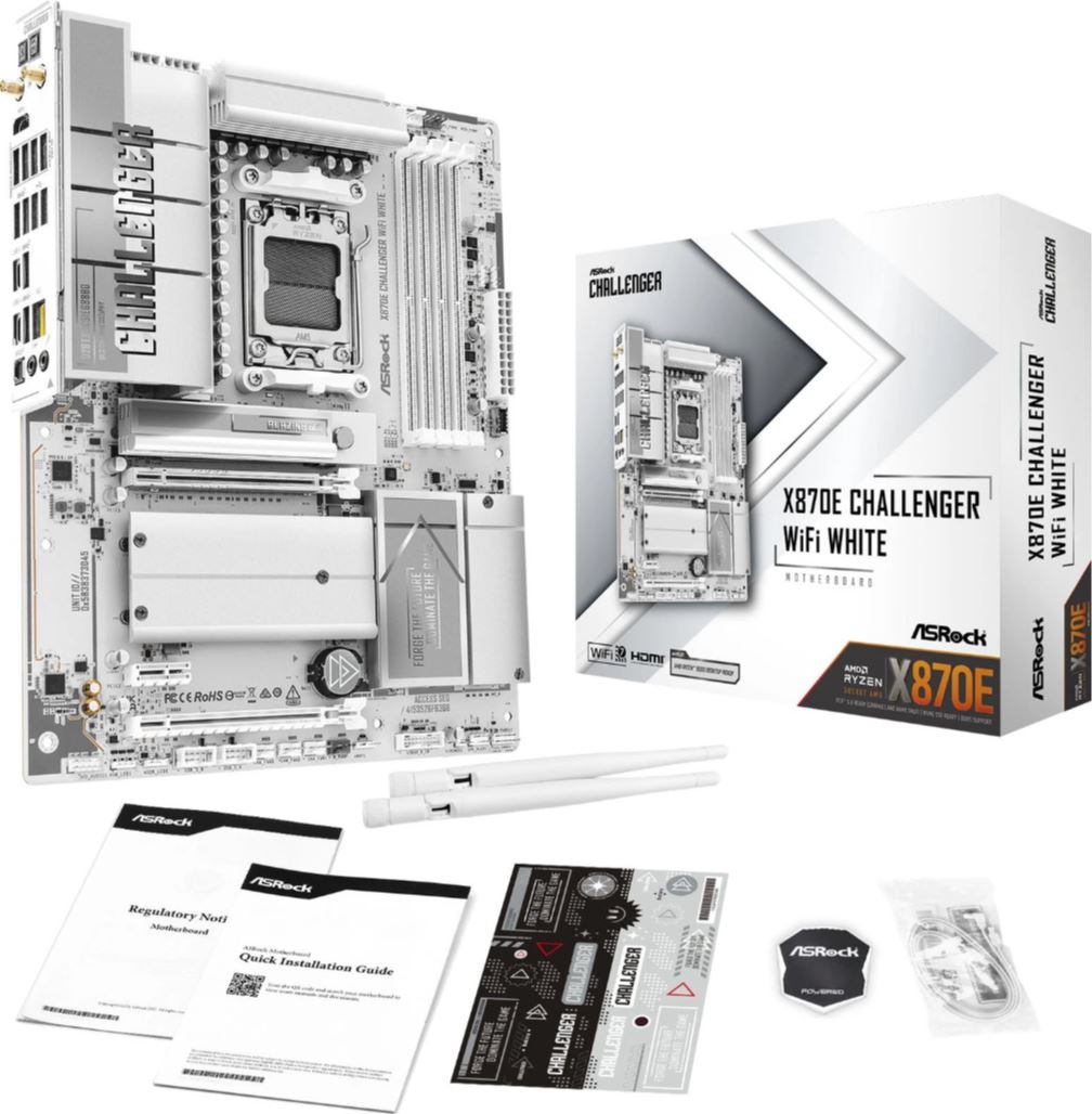 ASROCK X870E Challenger WiFi7 DDR5 AM5 White retail