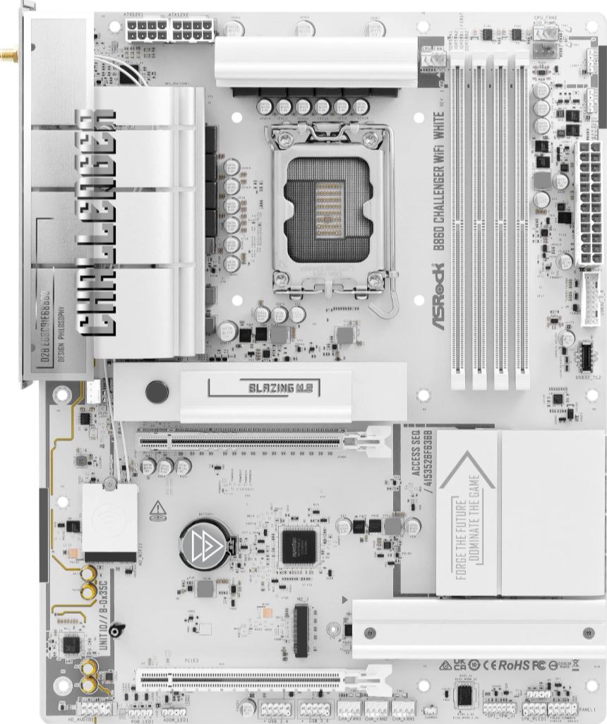 ASROCK B860 Challenger WiFi White DDR5 Intel S1851 White retail