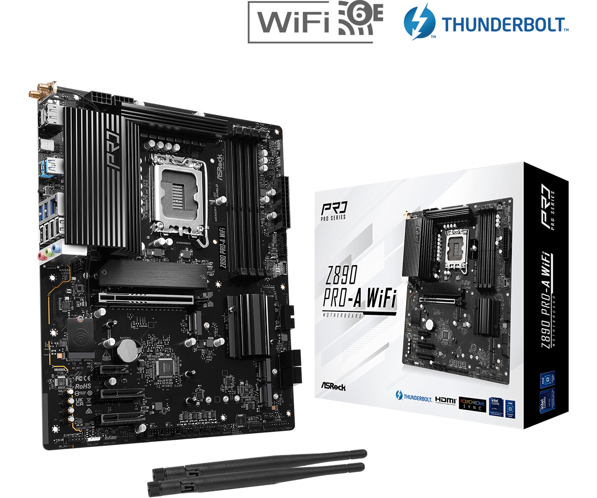 ASROCK Z890 Pro-A WiFi Intel DDR5 S1851 retail