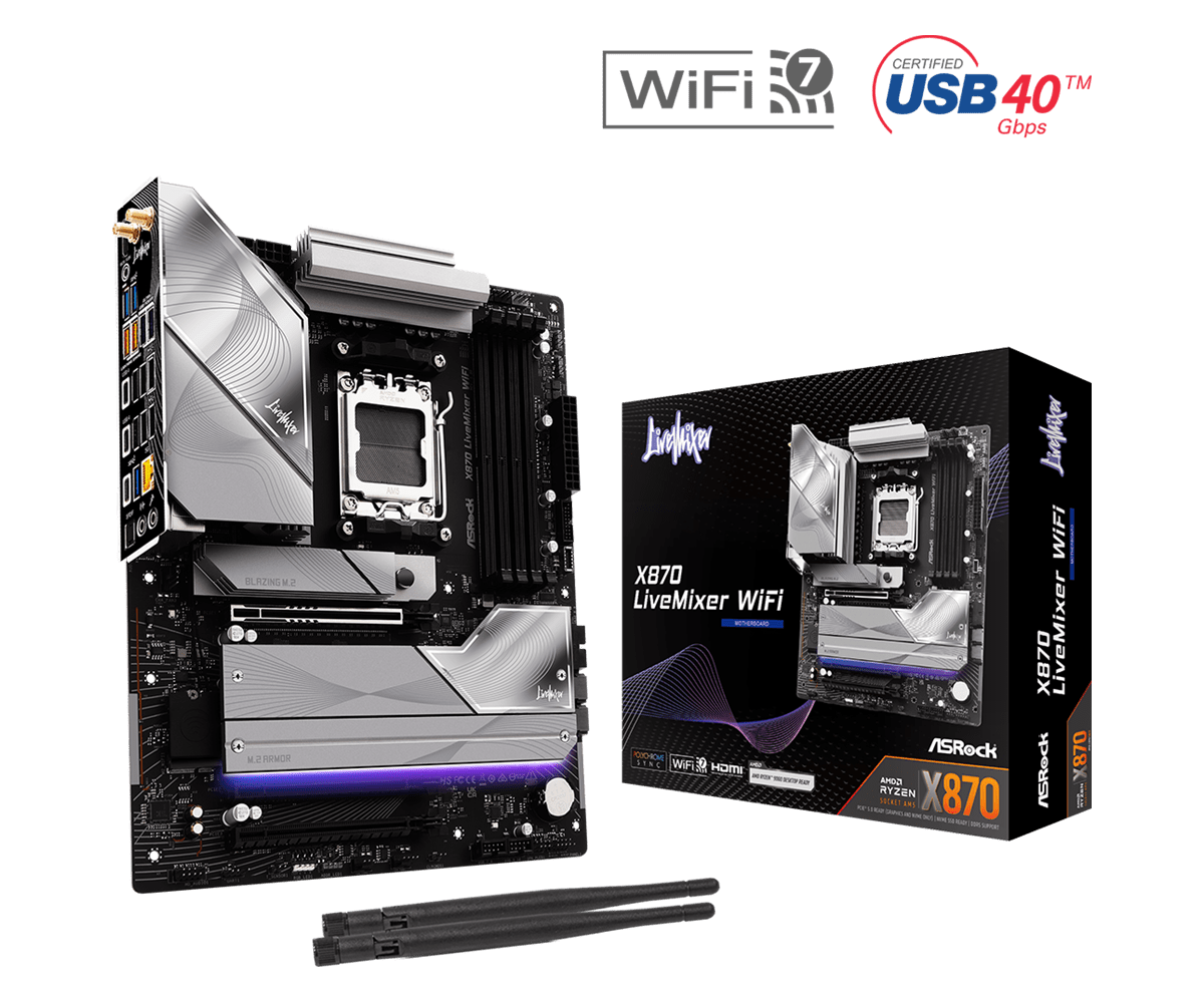 ASROCK X870 LIVEMIXER WiFi DDR5 AM5 retail