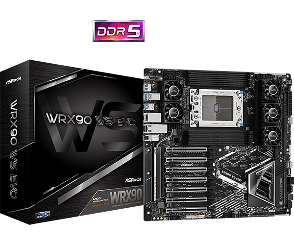 ASROCK WRX90 WS EVO WRX9 Socket 8xDDR5 ECC 2x10G LAN retail